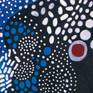 Painting created with oil markers and acrylics on canvas. Relaxing to do and calming to watch. Musical. Dots are drawing a rabbit if we want.