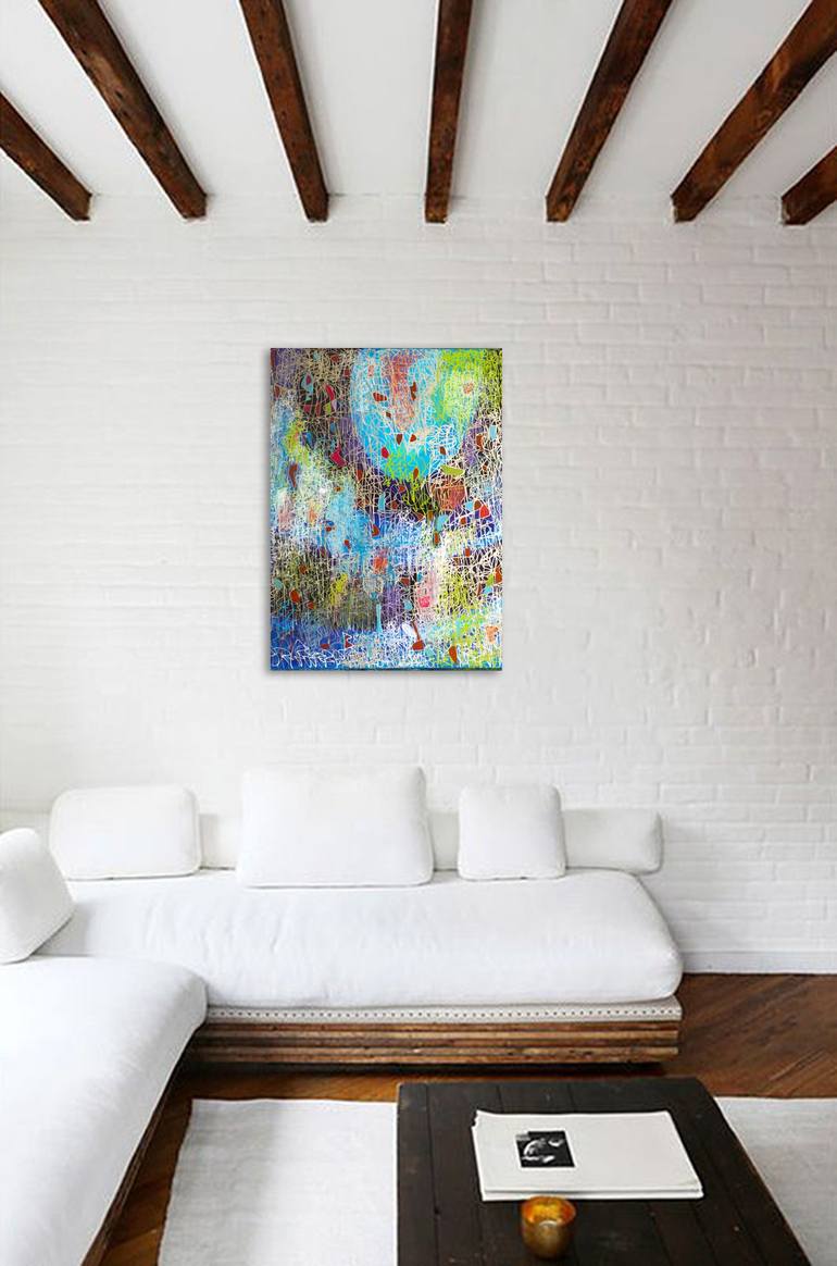 Original Abstract Painting by Nathalie Gribinski