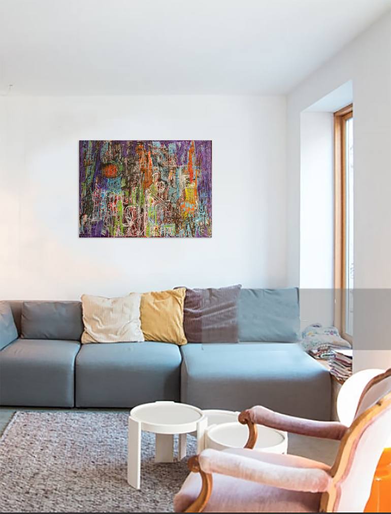 Original Abstract Painting by Nathalie Gribinski