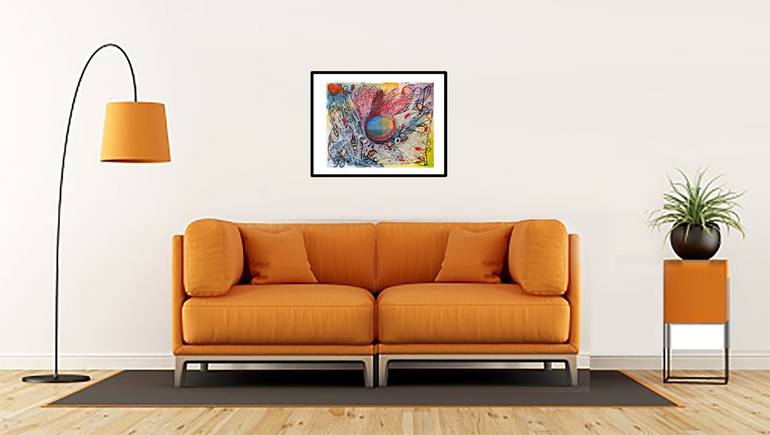 Original Fine Art Abstract Painting by Nathalie Gribinski