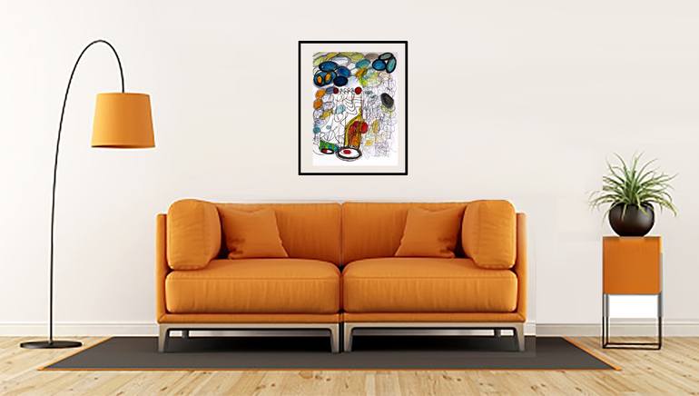Original Other Abstract Painting by Nathalie Gribinski