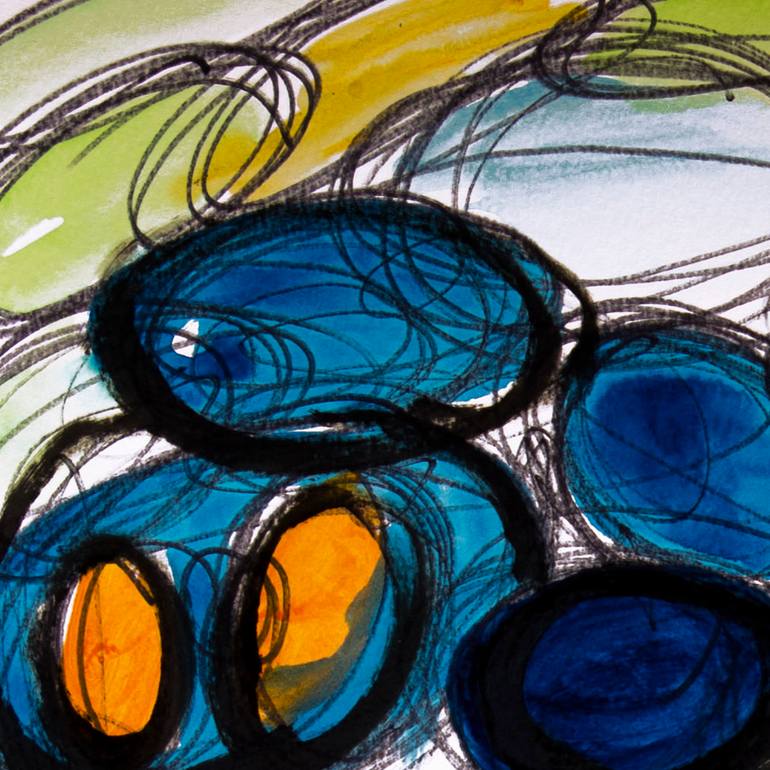 Original Other Abstract Painting by Nathalie Gribinski