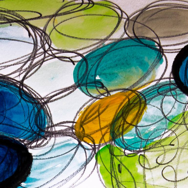 Original Other Abstract Painting by Nathalie Gribinski