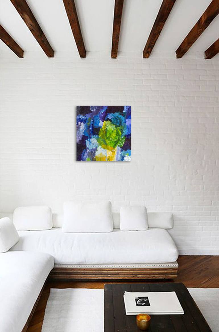 Original Fine Art Abstract Painting by Nathalie Gribinski