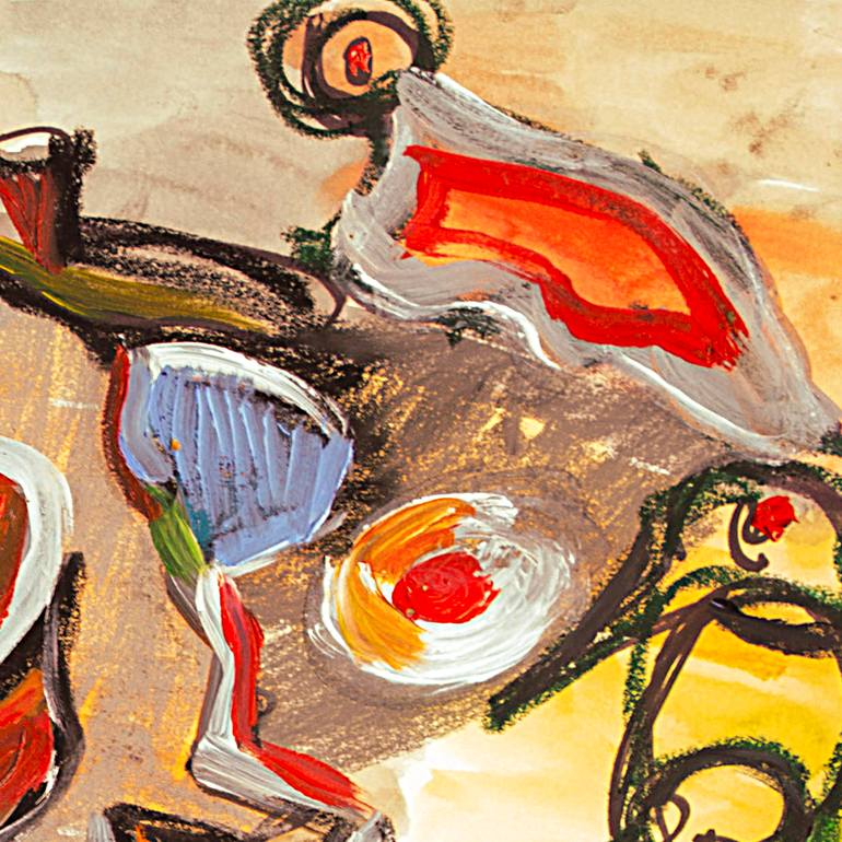 Original Abstract Expressionism Abstract Painting by Nathalie Gribinski