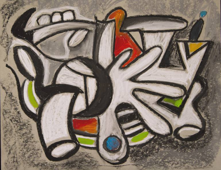 Print of Fine Art Abstract Paintings by Nathalie Gribinski