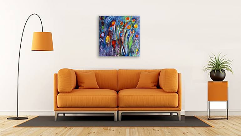 Original Abstract Expressionism Abstract Painting by Nathalie Gribinski