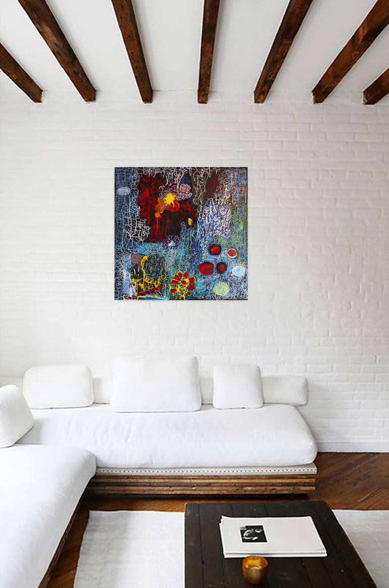 Original Abstract Painting by Nathalie Gribinski