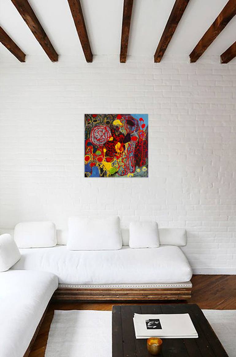 Original Abstract Painting by Nathalie Gribinski