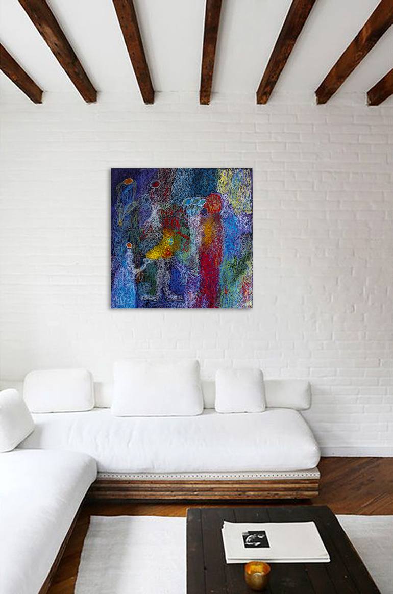 Original Abstract Painting by Nathalie Gribinski