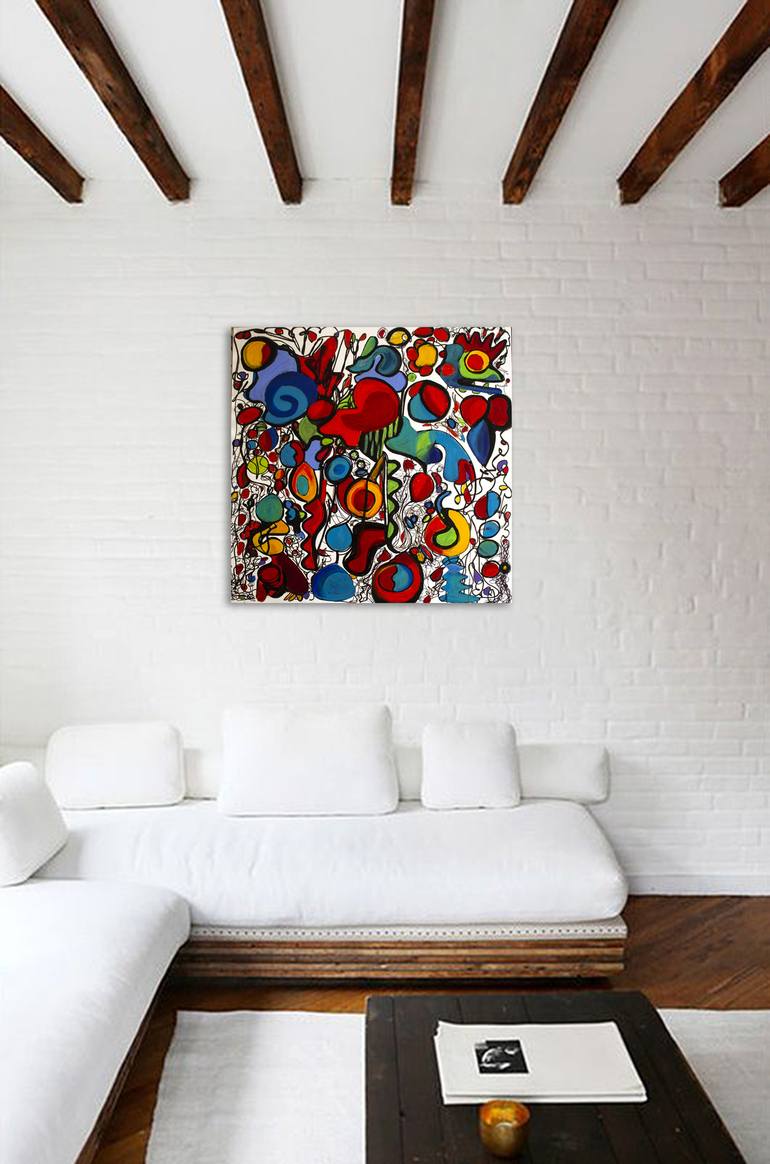 Original Abstract Painting by Nathalie Gribinski