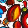 Painting created with mixed media, part of "The Strings of Life" series. Ready to hang