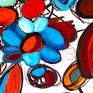 Painting created with mixed media, part of "The Strings of Life" series. Ready to hang