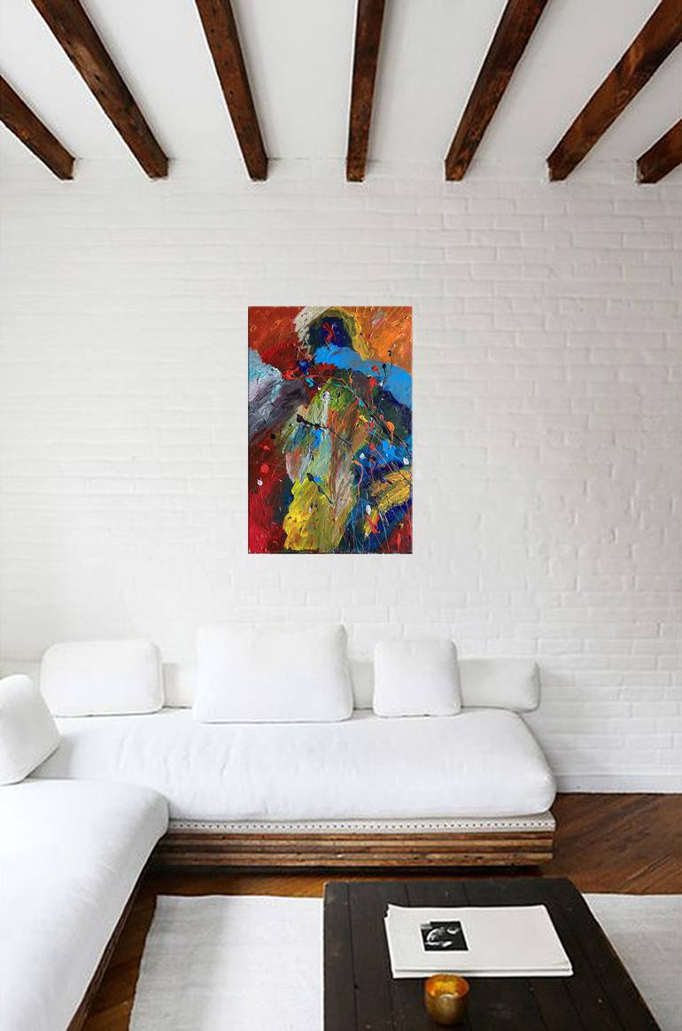 Original Abstract Painting by Nathalie Gribinski