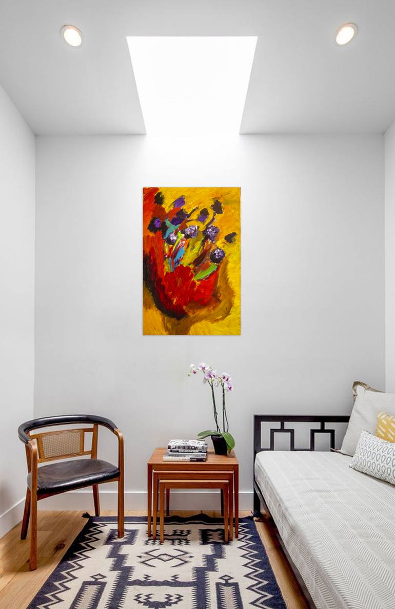 Original Abstract Expressionism Abstract Painting by Nathalie Gribinski