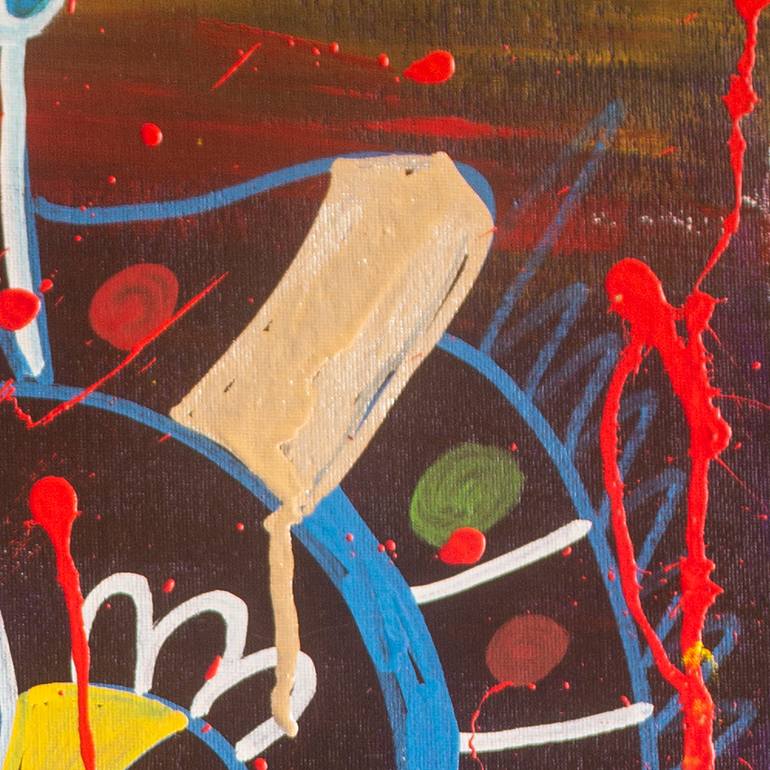 Original Abstract Expressionism Abstract Painting by Nathalie Gribinski