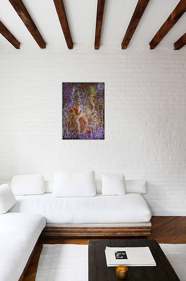 Original Abstract Painting by Nathalie Gribinski