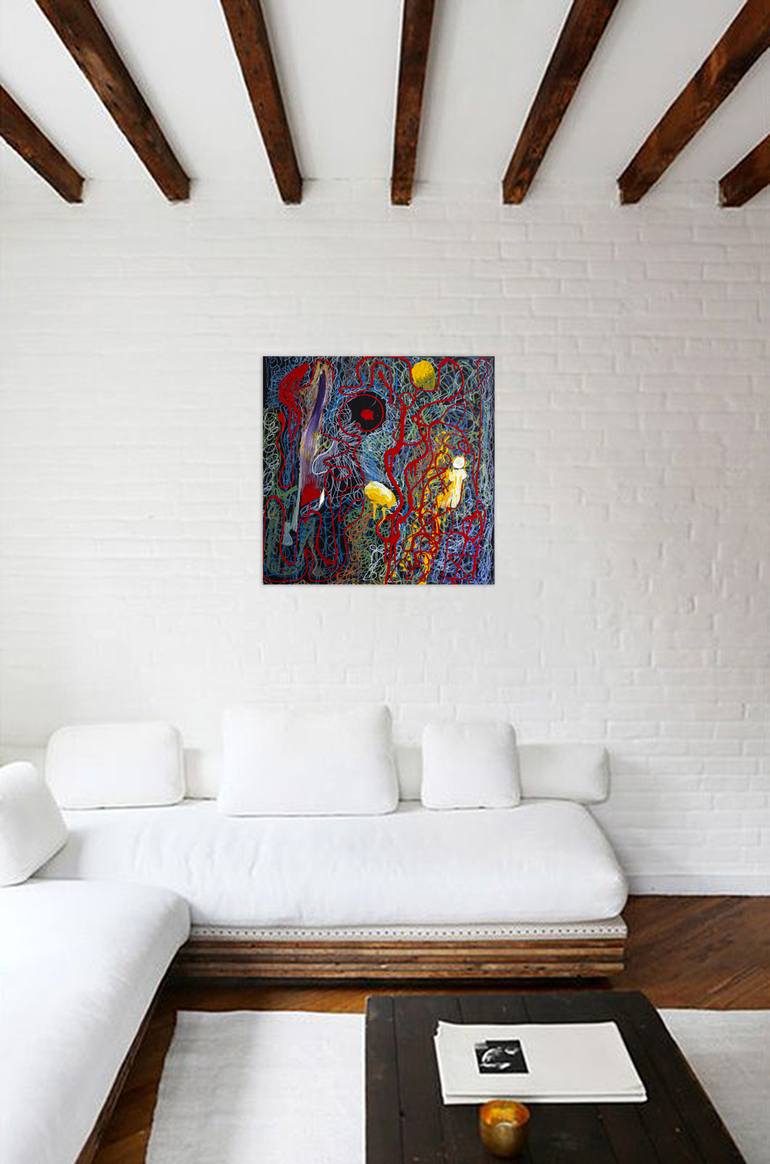 Original Abstract Painting by Nathalie Gribinski