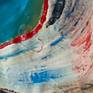 Abstract art created with acrylics on unstretched canvas. It can be hung as is like a tapestry, stretched or framed.