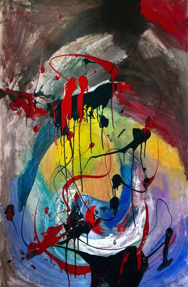 Original Abstract Paintings by Nathalie Gribinski