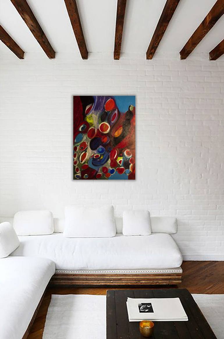 Original Contemporary Abstract Painting by Nathalie Gribinski