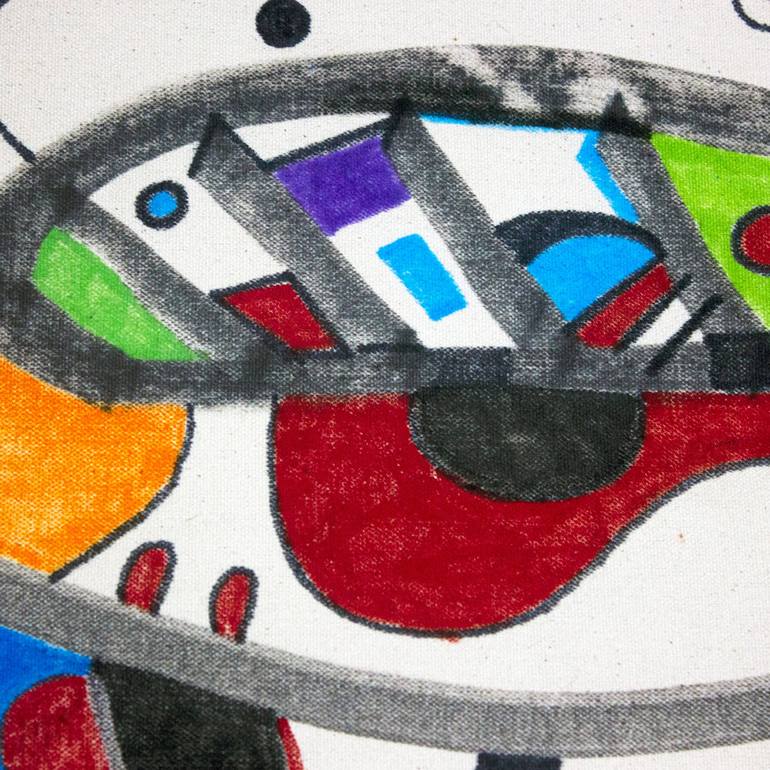 Original Abstract Expressionism Abstract Painting by Nathalie Gribinski