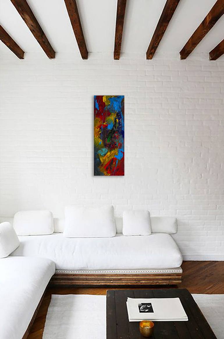 Original Abstract Expressionism Abstract Painting by Nathalie Gribinski