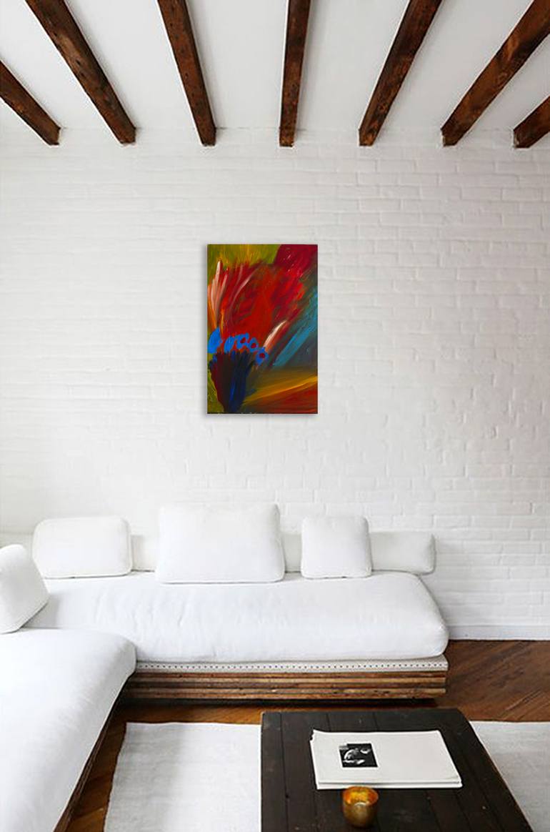 Original Abstract Expressionism Abstract Painting by Nathalie Gribinski