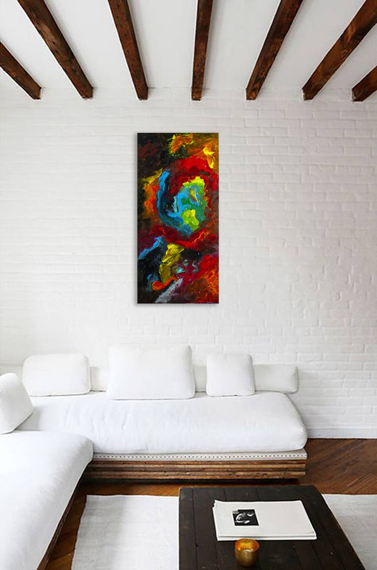 Original Abstract Expressionism Abstract Painting by Nathalie Gribinski