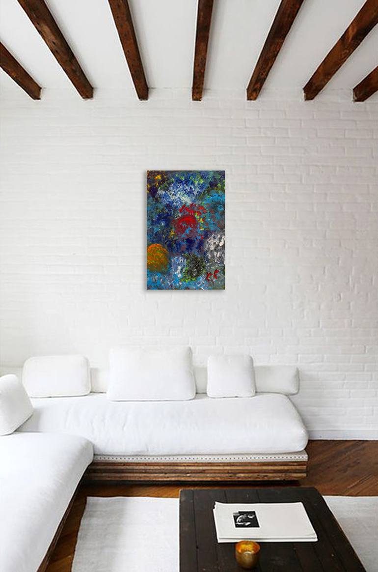 Original Abstract Expressionism Abstract Painting by Nathalie Gribinski