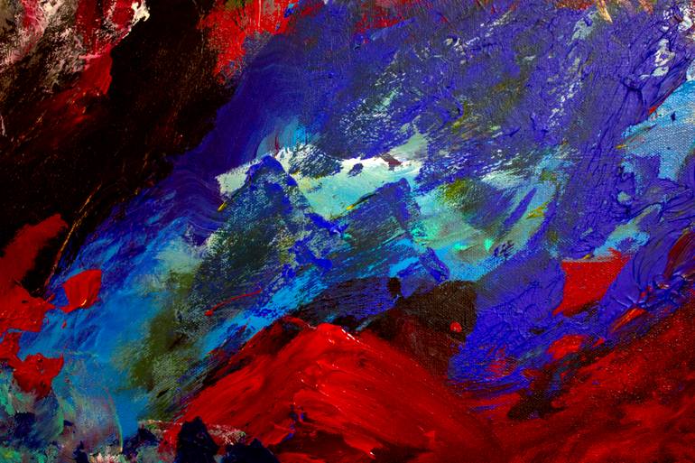 Original Abstract Expressionism Abstract Painting by Nathalie Gribinski