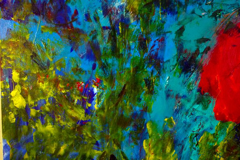 Original Abstract Expressionism Abstract Painting by Nathalie Gribinski