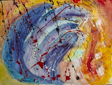 Original Abstract Expressionism Abstract Paintings by Nathalie Gribinski