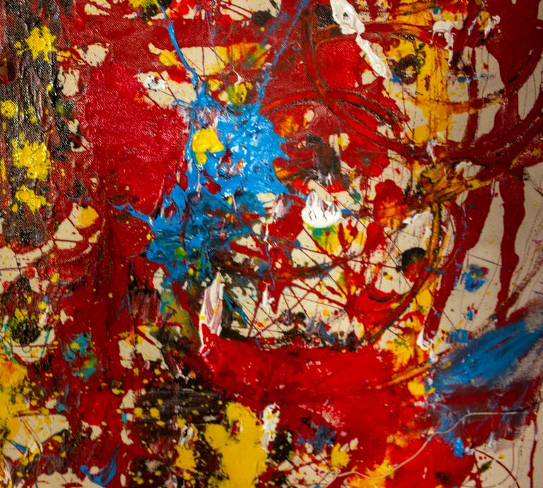 Original Abstract Expressionism Abstract Painting by Nathalie Gribinski