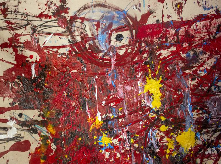 Original Abstract Expressionism Abstract Painting by Nathalie Gribinski