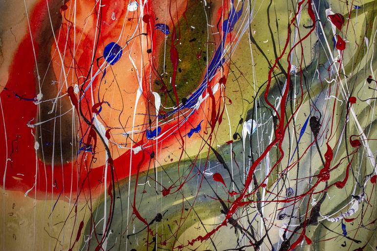 Original Abstract Expressionism Abstract Painting by Nathalie Gribinski