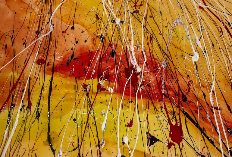 Original Abstract Expressionism Abstract Painting by Nathalie Gribinski