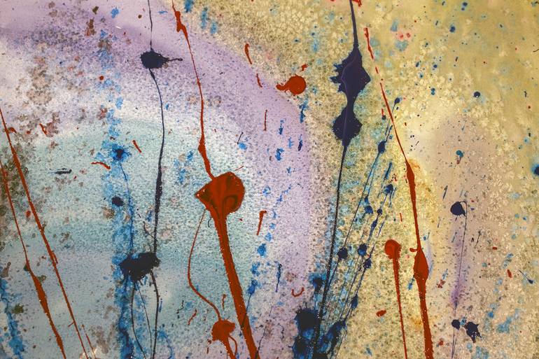 Original Abstract Painting by Nathalie Gribinski