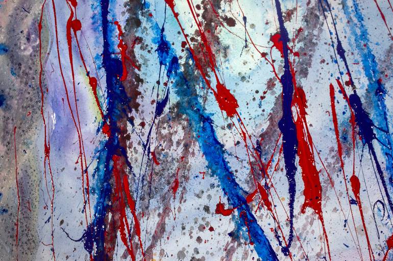 Original Abstract Painting by Nathalie Gribinski