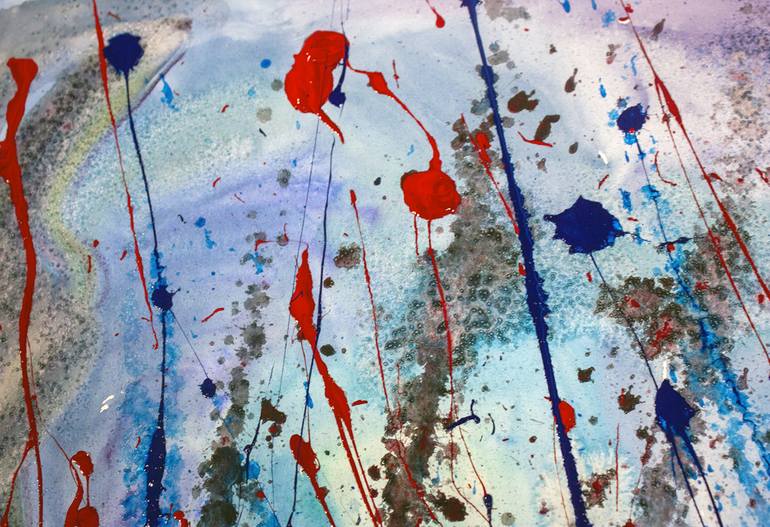 Original Abstract Painting by Nathalie Gribinski