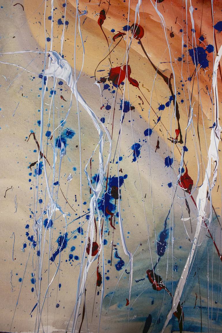 Original Abstract Expressionism Abstract Painting by Nathalie Gribinski