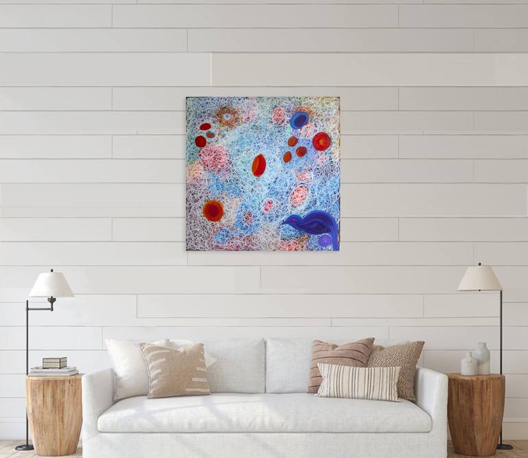 Original Abstract Expressionism Abstract Painting by Nathalie Gribinski