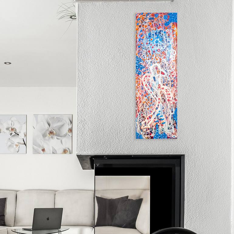 Original Abstract Expressionism Abstract Painting by Nathalie Gribinski