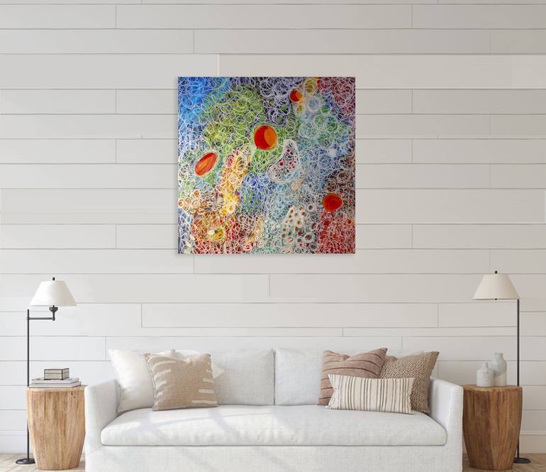 Original Abstract Expressionism Abstract Painting by Nathalie Gribinski