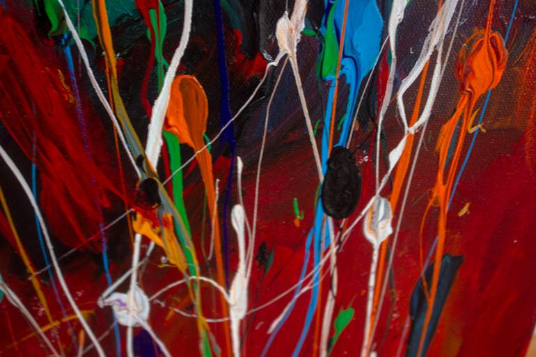 Original Abstract Expressionism Abstract Painting by Nathalie Gribinski