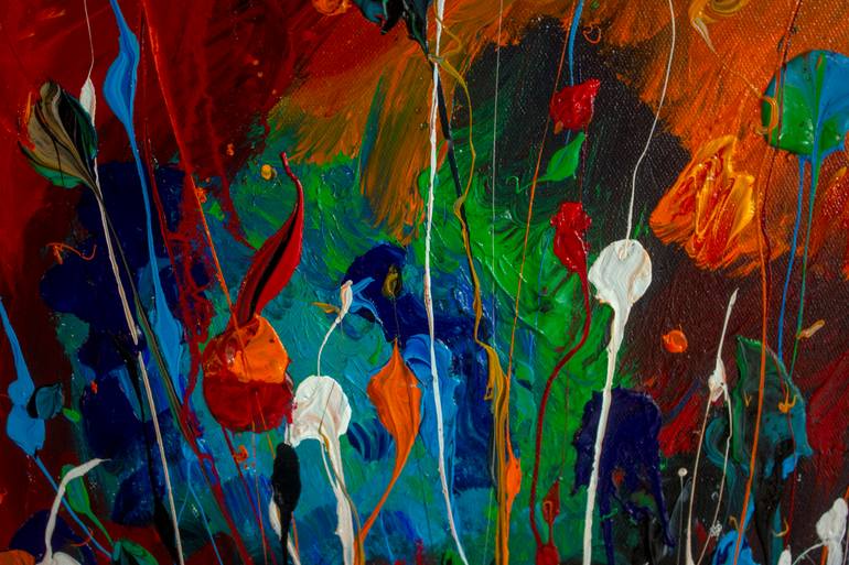 Original Abstract Expressionism Abstract Painting by Nathalie Gribinski