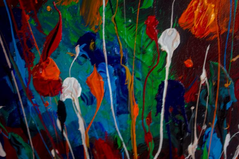 Original Abstract Expressionism Abstract Painting by Nathalie Gribinski