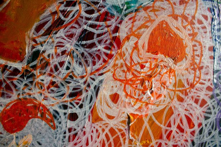 Original Abstract Expressionism Abstract Painting by Nathalie Gribinski