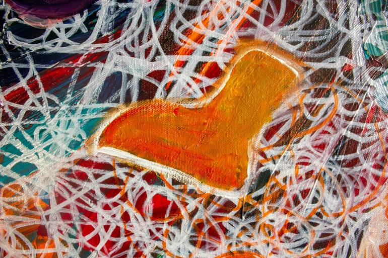Original Abstract Expressionism Abstract Painting by Nathalie Gribinski