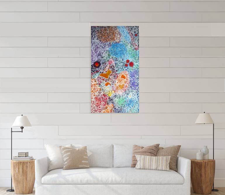Original Abstract Expressionism Abstract Painting by Nathalie Gribinski